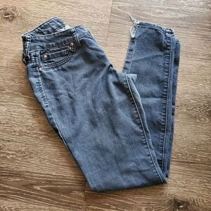 Jessica Simpson Kiss Me Jeggings Dark Blue Wash Jeans Skinny Denim Pants Size 26